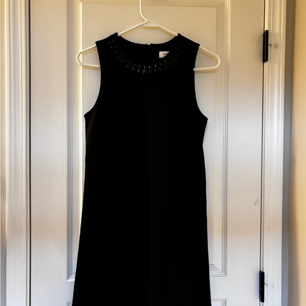 Isaac Mizrahi Black Sleeveless Mini Dress
